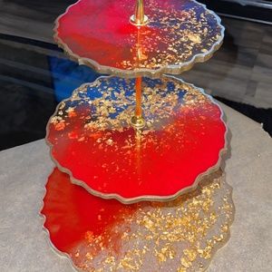 3 tier resin tray